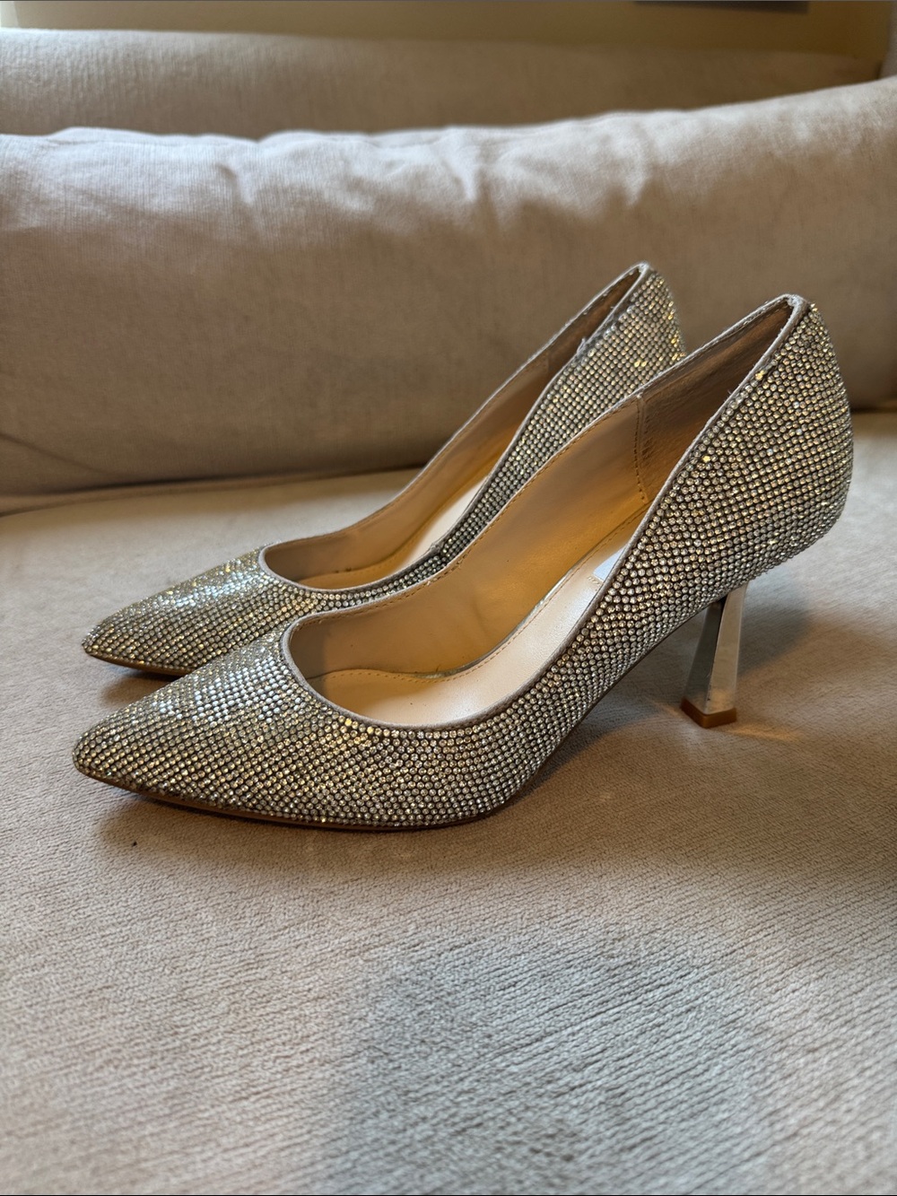 Steve Madden rhinestone sparkly pumps heels